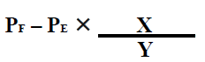 Distribution in specie equation